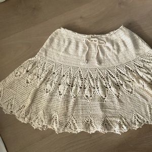 Beautiful hand made skirt out of pure cotton string.one of a kind